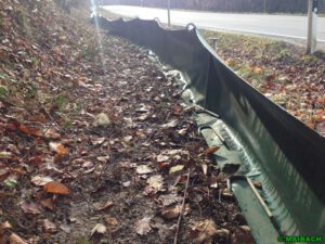 Amphibienschutzzaun robust Herbst